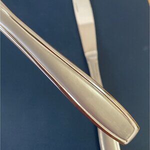 Vtg Oneida Satin Bristol Everdale Pattern Dinner Knife Set 2 Stainless Flatware
